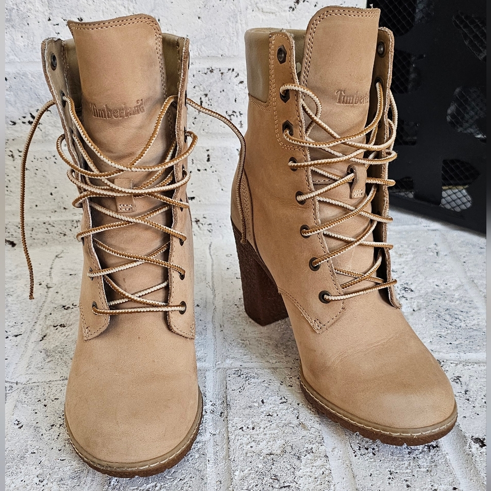 Timberlands heels boots